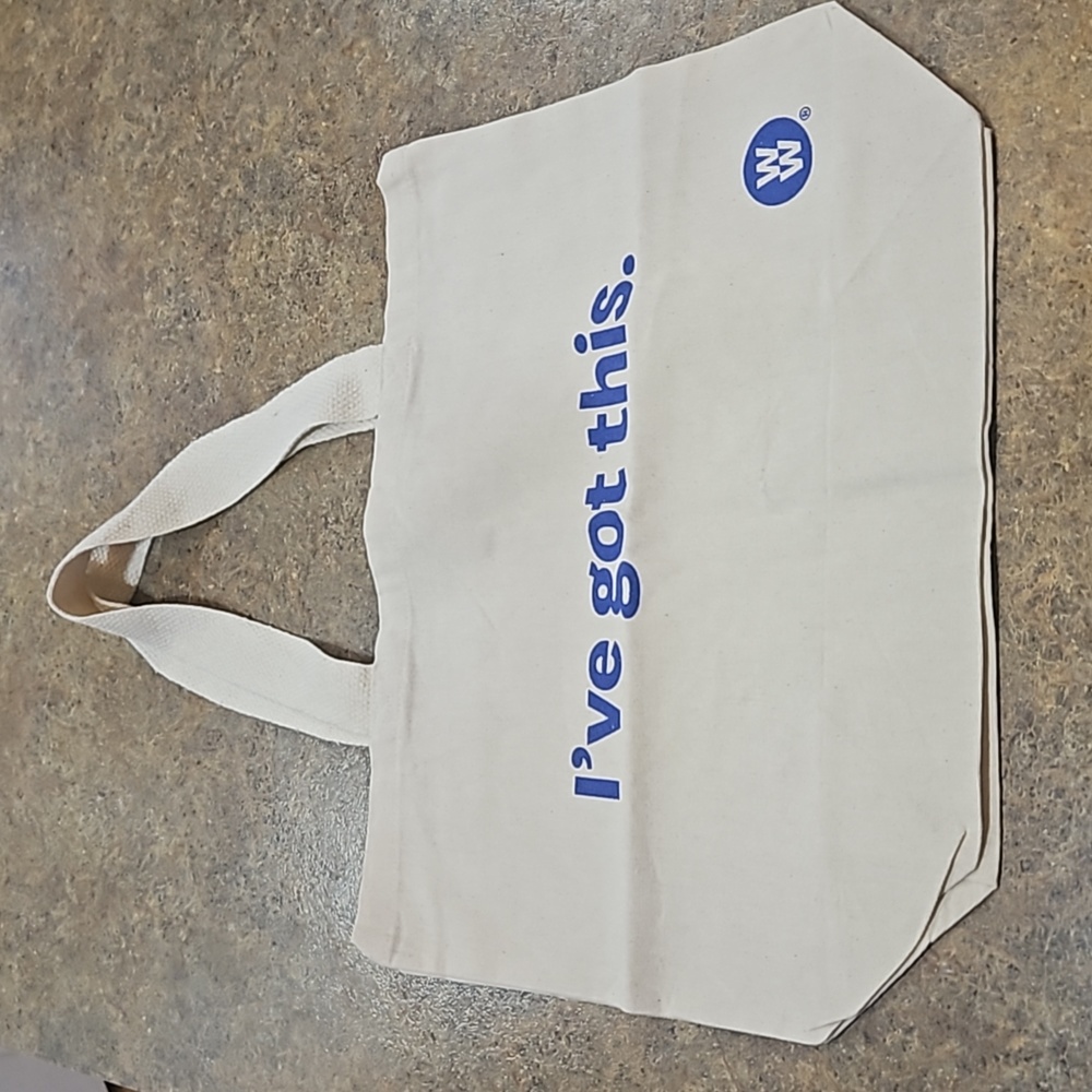 NEW WEIGHT WATCHERS CANVAS TOTE!!